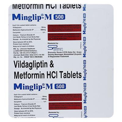 MINGLIP M 500 Tablet 15's - Diabetes-Ant