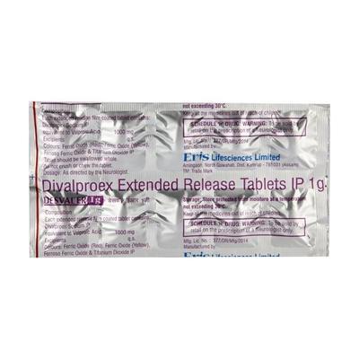 Desval ER 1gm Tablet 10'S - Epilepsy/Convulsion-Ant