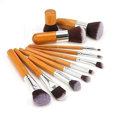 Bronson Professional bamboo makeup brush (Pack of 11) 1's - Face Brush