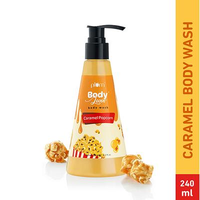 Plum BodyLovin' Caramel Popcorn Body Wash - Caramel Popcorn Fragrance 240 ml - Shower Gels & Body Wash