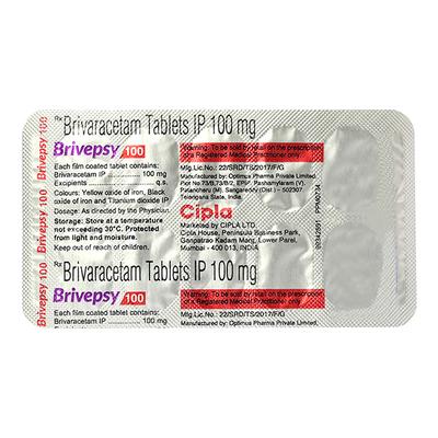 BRIVEPSY 100 Tablet 10's - Epilepsy/Convulsion-Ant
