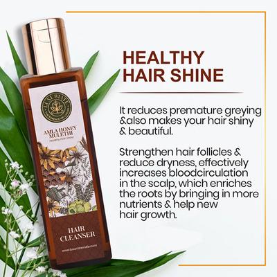 Luxuriate Amla Honey Hair Cleanser Shampoo for Hair Fall Control and Healthy Scalp Hair 200 ml - Shampoos