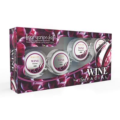 Aryanveda Spa Facial Kit - Wine 210 gm - Facial Kits