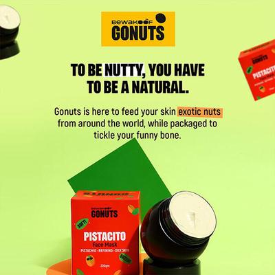 GONUTS By Bewakoof Pistacito Face Mask 200 gm - Masks & Peels
