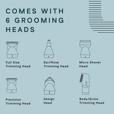 Winston All-In-One Full Body Trimmer For Men - Groom 360- 6 In 1 Multi Grooming Trimming Kit 1's - Trimmers