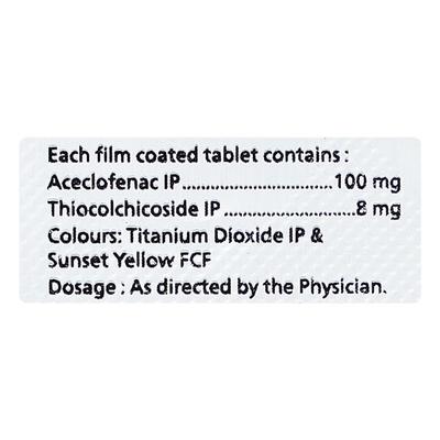 ACLOZEST TH 8 Tablet 10's - Pain relief-Nsa