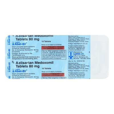 Abel 80mg Tablet 10'S - Hypertension-Ang