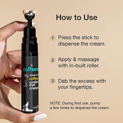 mCaffeine Coffee Under Eye Cream for Dark Circle & Puffiness Reduction with Hyaluronic E 15 ml - Under Eye Creams & Serums