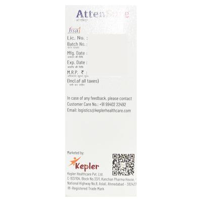ATTENSURE No Added Sugar Peppermint Flavour Syrup 100ml - Hypnosis-Hyp