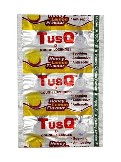Tusq D Honey Lemon Cough Lozenges 6'S - Cough And Cold-Cou