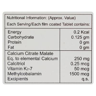 SHELGAIN K2 7 Tablet 10's - Supplements-Vam