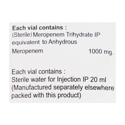 MEROCIL 1gm Injection 1's - Bacterial Infections-OBL
