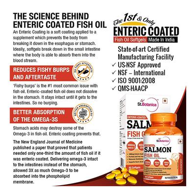 St.Botanica Enteric Coated Salmon Fish Oil Advanced Softgel 60's - Face Washes