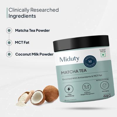 Miduty Matcha Tea Powder 260 g - Green/Herbal Teas