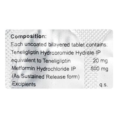 GLIPTI NEXT M 500mg Tablet 10's - Diabetes-Ant