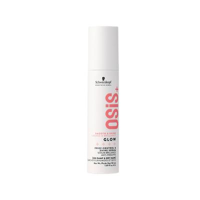 Schwarzkopf Professional OSiS+ Glow Anti-Frizz Shine Serum for Frizz Reduction and Shine, Vegan, Leave-In Hair serum, Silicon free 50 ml - Hair Serums