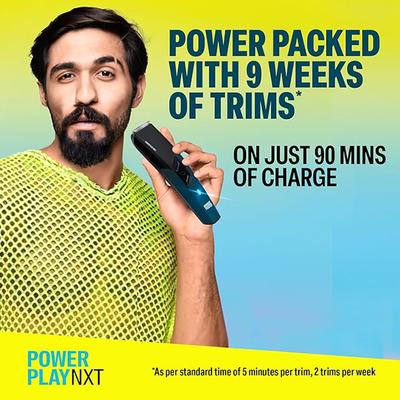 Bombay Shaving Company Power Play Next Trimmer, Self Sharpening Blades, Trimmer for Men 130 gm - Trimmers