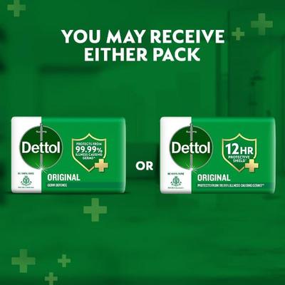 Dettol Original Soap - 12Hr Protective Shiled (Pack of 6 X 150 g) - Soaps