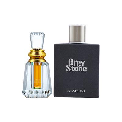 Ajmal Oudh Mukhallat Concentrated Perfume Oil Oriental Oudhy And Maryaj Grey Stone EDP Aromatic Woody Perfume 106 ml - Perfumes (Edt/Edp)
