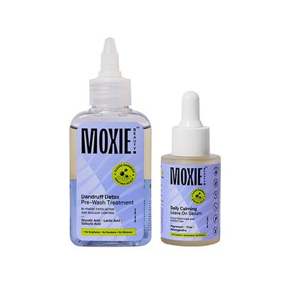 Moxie Beauty Anti-Dandruff Treatment Duo - AHA/BHA Pre-Wash & Leave-On Serum 130 ml - Hair Sets & Kits