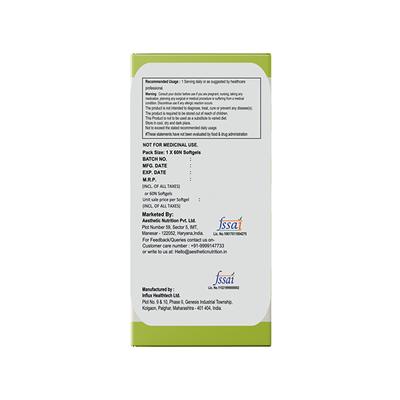 Aesthetic Nutrition Omega 3 6 9 Softgels Triple Omega Formula With Evening Primrose, Fish Oil, And Pumpkin Seed Oil For Heart, Skin 60 Softgels 1's - Omega Fish Oil Fatty Acids