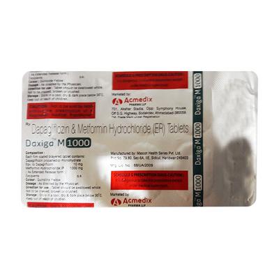 DAXIGA M 1000 Tablet 10's - Diabetes-Ant