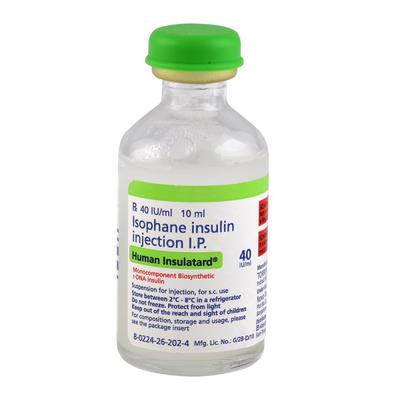 Human Insulatard 40IU Injection 1X10ml - Diabetes-Ins