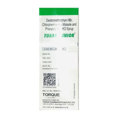 Torex Junior Syrup 60ml - Cough And Cold-Cou