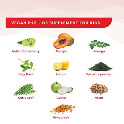 Wellbeing Nutrition Marvel Iron Man Melts Kids Organic Vitamin B12 D3+K2 and Folate Bone and Muscle (30 Strips) - Multi-Vitamins