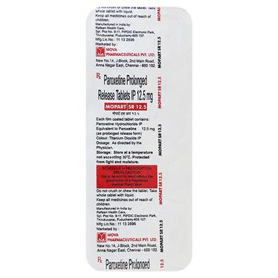 Mopart SR 12.5mg Tablet 10'S - Depression-Ant