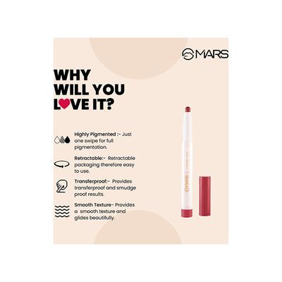 Mars Poppins Lip Crayon (Pink Muse-24) 1.3 gm - Lip Crayons