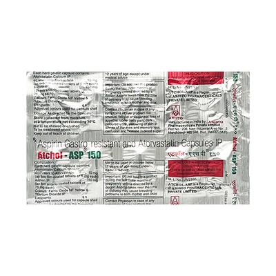 ATCHOL ASP 150mg Capsule 10'S - High Cholesterol-Dys