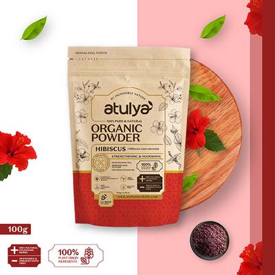 Atulya Hibiscus Organic Powder 100 gm - Conditioners