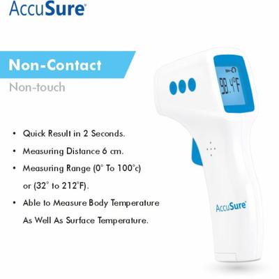 AccuSure Non Contact Thermometer - Thermometer & Oximeter