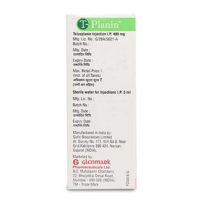 T Planin 400mg Injection 1's - Bacterial Infections-OAB