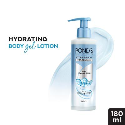 Pond's Hydra Miracle Hydrating Gel Body Lotion for Hydrated Plump Skin, Hyaluron Moisturizer 180ml - Creams/Oils/Lotions