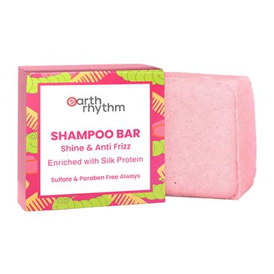 Earth Rhythm Silk Protein Shampoo Bar Cardboard Box 80 gm - Shampoos