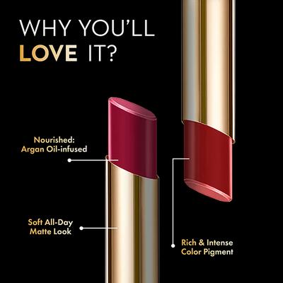Lakme Glitterati Shine Lipstick Wine 3.4 gm - Lipsticks