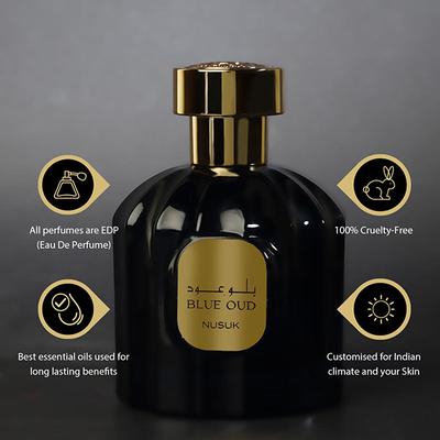 NUSUK Blue Oud EDP Perfume for Men & Women 100 ml - Perfumes (Edt/Edp)