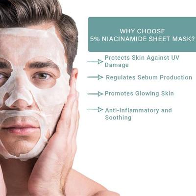 Mancode 5% Niacinamide Facial Sheet Mask for All Skin Types 25 ml - Face Mask