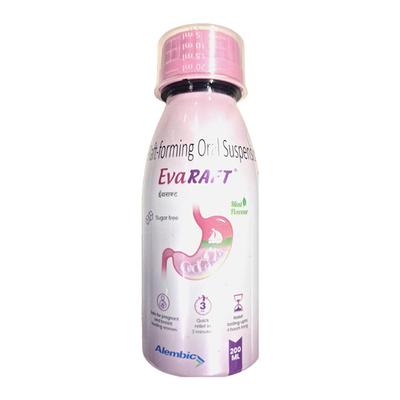 EVARAFT SUGAR FREE MINT FLAVOUR Oral Suspension 200ml - Ulcer/Reflux/Flatulence-Aaa
