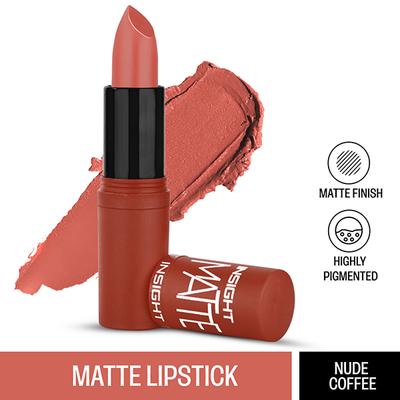Insight Cosmetics Matte Lipstick - Nude Coffee 4.2 gm - Lipsticks