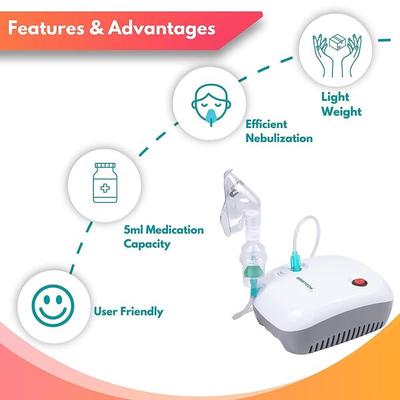 Ambitech Nebulizer Compressor System - White - Nebulizers / Vaporizer