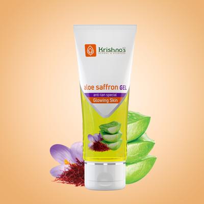 Krishna's Herbal & Ayurveda Aloe-Saffron Gel 100 gm - Personal Care (Ayush)