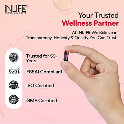 INLIFE Astaxanthin 4mg Supplement AstaZine Vitamin A, D, E Veg Capsules 30's - Multi-Vitamins