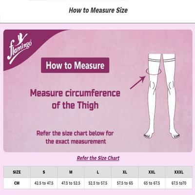 Flamingo Premium Varicose Vein Stockings (OC2070) (XL) - Black & Tourquiose 1's - Knee/Ankle/Leg/Foot Supports