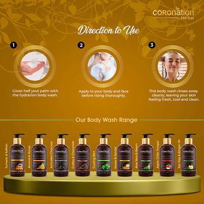 COROnation Herbal Ubtan Body Wash with Turmeric & Saffaron 300 ml - Shower Gels & Body Wash