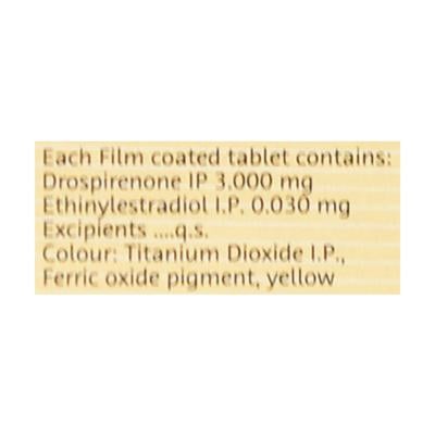 Yasmin Tablet For Contraception care and Acne management Pack of 21 Tablets - Contraception-Ora