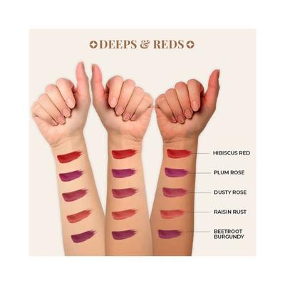 Just Herbs Ayurvedic Liquid Lipstick Kit With Long Lasting, Hydrating 5's - Liquid Lipsticks