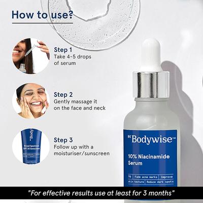 Be Bodywise 10% Niacinamide Face Serum 30 ml - Face Serum